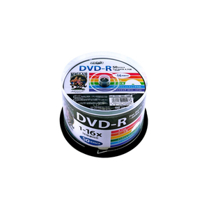 【5個セット】 HIDISC DVD-R 4.7GB 50枚スピンドル 1～16倍速対応 ワイドプリンタブル HDDR47JNP50X5 /l
