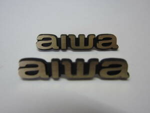 AIWA　 スピーカー 　　エンブレム　 　3.6cm　　2個