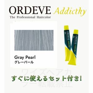 ミルボン オルディーブ アディクシー ヘアカラー ヘアカラー剤 おしゃれ染め ロング用 すぐに使えるセット付 グレーパール 13