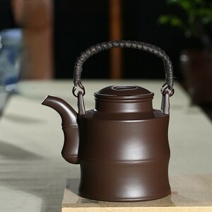 紫砂壺 中国茶器 極上品 本物 古美術品 煎茶器 朱泥急須 宜興産 茶壷 陶器 代物カンフーティー 手彫り 茶道 中国古玩 プレゼント lh734