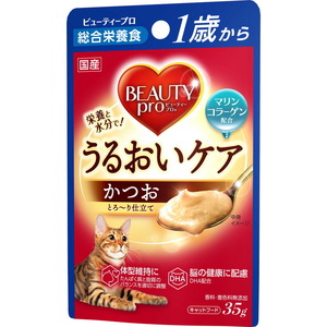 日本ペットフード ビューティープロ キャット パウチ 1歳から かつお35g 猫用フード