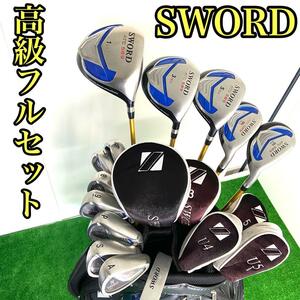 【高級フルセット】　SWORD ソード　カタナゴルフ ATC589 メンズゴルフクラブセット　FLEX　SR　Air Speeder　13本