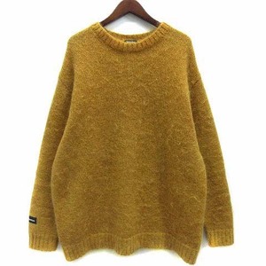 アンダーカバーイズム UNDERCOVERISM サイドジップ モヘヤ ニット セーター Side zip mohair knit 22AW イエロー 3 UI2B4904 美品 メンズ