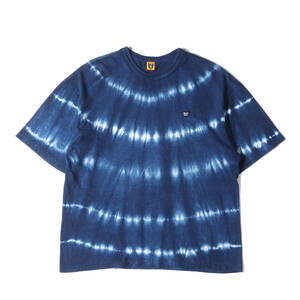 美品 HUMAN MADE ヒューマンメイド Tシャツ サイズ:2XL 23SS インディゴ タイダイ染め Tシャツ Indigo Dyed T-Shirt インディゴ