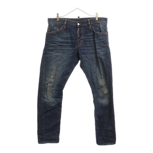 DSQUARED2 ディースクエアード 13SS Kenny Twist Jean ダメージ加工デニムパンツ インディゴ S74LA0489