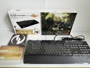 【美品】Microsoft Keyboard キーボード SideWinder X4 MHF モンスターハンター フロンティア