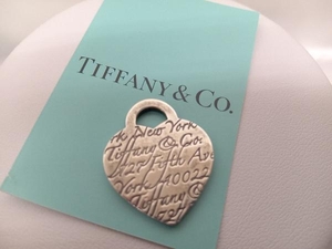 【TIFFANY＆Co.】925 トップ ハート ネックレストップ シルバー ティファニー アクセサリー レディース 中古