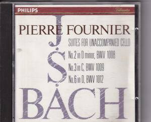 フルニエ Ｊ.Ｓ.バッハ:無伴奏チェロ組曲第2・3・6番 初期国内盤(30CD-3028)