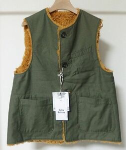 Engineered Garments エンジニアードガーメンツ Over Vest Nyco Reversed Sateen リバーシブル オーバー ベスト M ボア