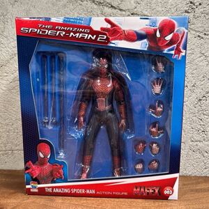 【f/17】 MEDICOM TOY CORPORATION MAFEX NO.003 SPIDER-MAN スパイダーマン THE AMAZING SPIDER-MAN2 MARVEL 開封品 コレクション