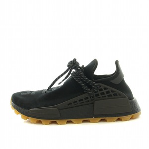 アディダスオリジナルス adidas originals PHARRELL WILLIAMS NMD HU TRAIL BLACK スニーカー US7 25.0cm 黒 ブラック EG7836 メンズ