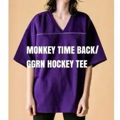 MONKEY TIME BACK/GGRN HOCKEY TEE/ホッケーシャツ