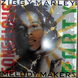 ZIGGY MARLEY AND THE MELODY MAKERS／CONSCIOUS PARTY アナログ盤LPレコード ジギー・マーリー