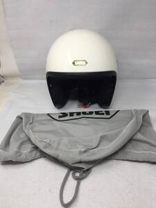 MY-857 美品 SHOEI ショウエイ J・O ジェイ・オー オフホワイト JO ジェットヘルメット Sサイズ シールド付き