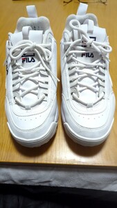 美品　スニーカー FILA Disruptor 2 フィラ ディスラプター f0540-0001 / 厚底スニーカー 