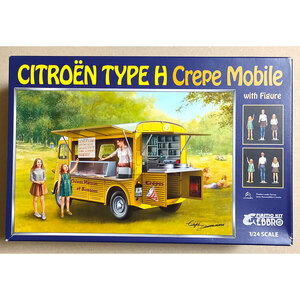 シトロエン H バン クレープ モバイル with フィギュア 1/24 エブロ EBBRO Citroen TYPE H Crepe Mobile