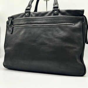 【高級品/A4◎】 サルヴァトーレフェラガモ FERRAGAMO ブリーフケース ハンドバッグ ビジネス メンズ レザー 本革 ブラック 黒 大容量 鞄