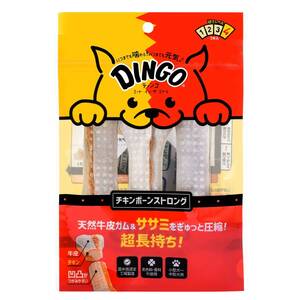 【人気商品】おやつ ミート・イン・ザ・ミドル 犬 チキンボーンストロングM3本入 (Dingo) 牛皮の中にササミを挟んでぎゅっと