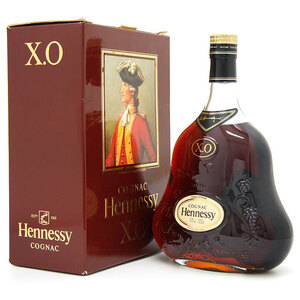 古酒 コニャック Hennessy ヘネシー X.O 金キャップ クリアボトル 箱付 1000ml 40% ブランデー ブランド酒 ヘネシーXO 洋酒 アルコール 酒