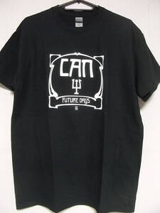 ジャーマンロック関連★即決★新品バンドＴシャツ★カン★CAN★FUTURE DAYS★ブラックボディ×ホワイトプリント★S/M/L/XLサイズ対応可能