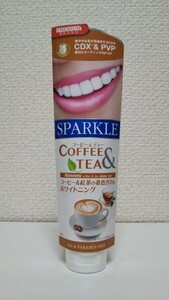 ビーツーエイチ スパークル コーヒー&ティー コーヒー紅茶の着色汚れをホワイトニング 90g 1個 《歯磨き粉 ステイン オーラルケア》