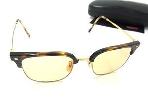 1円 ■極美品■ Ray-Ban レイバン RB7216 NEW CLUBMASTER 2012 51□20 145 べっ甲調 サングラス メガネ 眼鏡 ブラウン系 FL1752