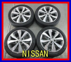 ■中古タイヤホイール■　NISSAN デイズ 純正 15インチ 4.5J +46 4H 100 BRIDGESTONE NH200C 165/55R15 75V S 激安 送料無料 K477