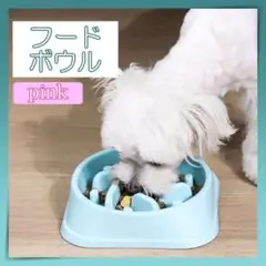 フードボウル ペットボウル ピンク ペット 犬 早食い防止 ボール ペット用品