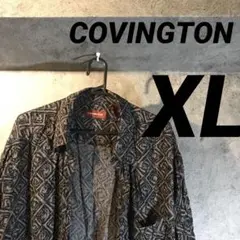 Covington 半袖シャツ ダークブルー グレーメンズ　XLサイズ