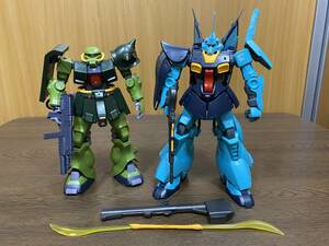 34)) △1円～ バンダイ RE/100 1/100 ディジェ ＋ RE/100 ザクII改 完成品 ガンプラ ジャンク