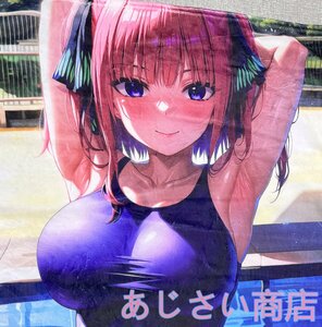 「五等分の花嫁」水着 中野 二乃 超厚手 タオルケット 大判タオル 75cmｘ100cm