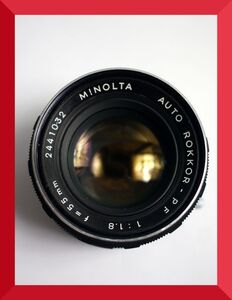 ミノルタ MINOLTA AUTO ROKKOR-PF F1.8 55mm 単焦点レンズ W310