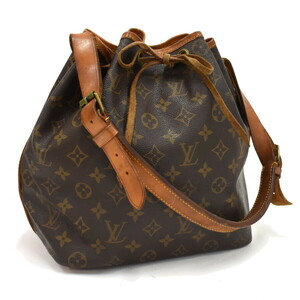 1円 ◆LOUIS VUITTON ルイヴィトン ショルダーバッグ プチノエ M42226 モノグラム キャンバス ブラウン◆Kyy.Cme.tI-19