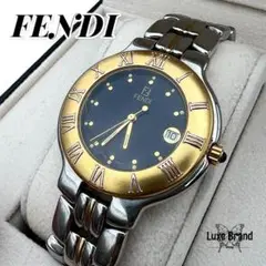 【新品電池】FENDI フェンディ900G クォーツ ネイビー文字盤  腕時計