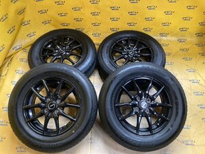 K-1230☆185/70R14 BRIDGESTONE NEXTRY 2021年製☆G-SPEED 14x5.5J+45 4/100☆ヤリス ヴィッツ ノート フリード フィット☆4本セット☆