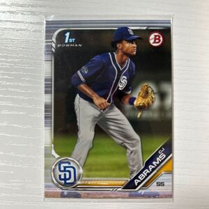 2019 Bowman Draft CJ Abrams paperカード