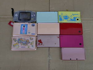 A4878-079♪【60】ジャンク品 ゲーム本体 GBA、ニンテンドーDS、DSLite、DSi、3DS まとめ売り