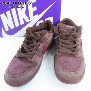 NIKE/ナイキ SB DUNK LOW PRM CITY OF LOVE/ダンク ロー バーガンディ FN0619-600/27 /080