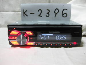 K-2396　Carrozzeria　カロッツェリア　DEH-380　MP3　フロント AUX　1Dサイズ　CDデッキ　故障品