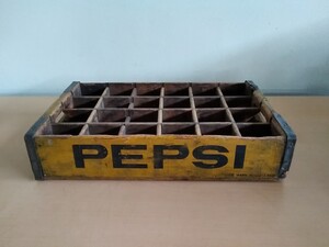 PEPSI PEPSI-COLD 木製ケース ペプシコーラ ビンケース ボトルケース ヤフオクのみ出品 商品説明必読