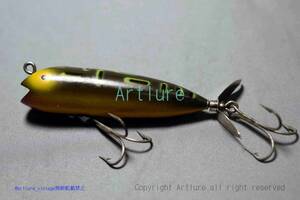 VINTAGE WOODEN LURE HEDDON HEDDON DARTING ZARA #9210 1949～（ZA100-67　）USA MADE #OLDLURE #ARTLURE_VINTAGE ＃ヴィンテージルアー