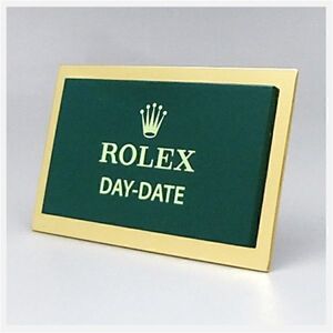 ロレックス デイデイト 正規販売店 エンブレム プレート ★ ROLEX ケース 箱 冊子 タグ ディスプレイ 腕時計スタンド ノベルティ 1656-01