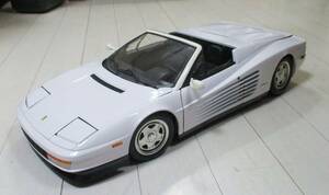 ☆激レア絶版*完成品*POCHER*1/8*Ferrari Testarossa Spyder ホワイト*ポケール*フェラーリ