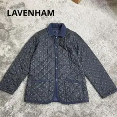 LAVENHAM｜ラベンハム⭐️キルティングジャケット　花柄　ブラック　M