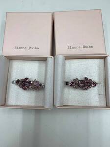 シモーネ・ロシャ　ヘアピン　ヘアクリップ　ライラック 2個セット Simone Rocha kyK6052K