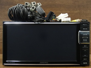 NVN0186【2012年地図】☆ ALPINE VIE-X007W-B ☆ 7型200mmワイド LED液晶WVGAメモリーナビ フルセグ/DVD/FM・AM/20GB SDHC/50W×4ch