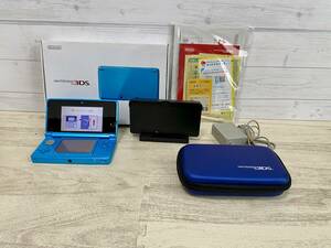 【状態:美品】任天堂 3DS 本体 ライトブルー 初期化済み Nintendo