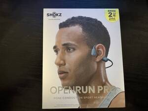 Shokz (ショックス) OpenRun Pro 骨伝導イヤホン ワイヤレス Bluetooth5.1 オープンイヤーヘッドホン　ブルー