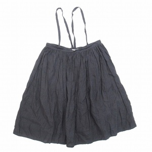 美品 ガーメント リプロダクション オブ ワーカーズ SHOULDER SKIRT ショルダースカート リネン100％ サスペンダースカート/■C28/♪5