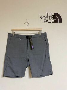 【良品】 THE NORTH FACE ザ ノースフェイス パープルレーベル ハーフ スラックス パンツ ボトムス サイズ34 グレー NT4506N 